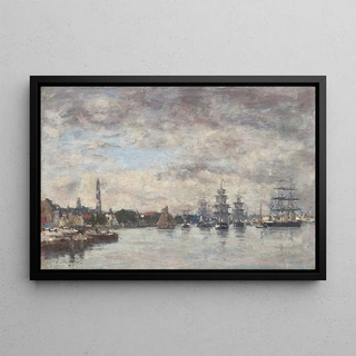 Eugne Boudin - Anvers bateaux sur lescaut.webp