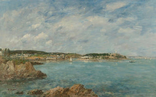 Eugne Boudin - Douarnenez la baie vue de lle Tristan.webp