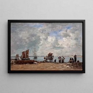 Eugne Boudin - Fishermens Wives at the Seaside.webp