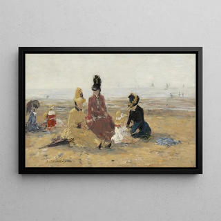 Eugne Boudin - On the BeachTrouville.webp