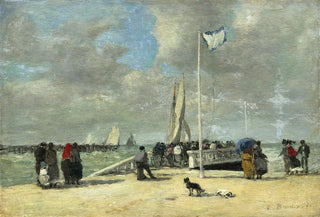 Eugne Boudin - On the Jetty.webp