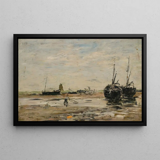 Eugne Boudin - Rivage De Berk Mare Basse.webp