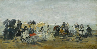 Eugne Boudin - Scne De Plage Trouville.webp