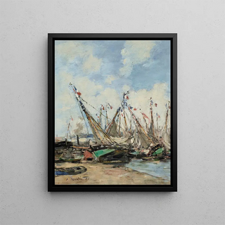 Eugne Boudin - Trouville le port voiliers chous.webp