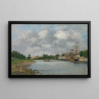 Eugne Boudin - View of the Port of SaintValrysurSomme.webp
