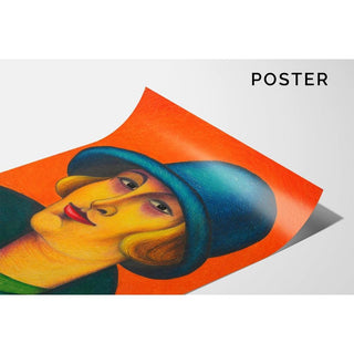 Femme - Karl Wiener | Reproduction Tableau Décoration murale affiche copie