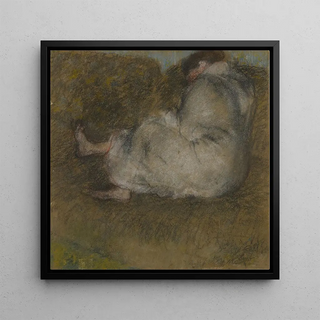 Femme assise sur un divan - Edgar Degas