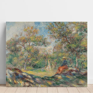 Femme dans un Paysage - Pierre-Auguste Renoir | Reproduction Tableau Décoration murale affiche copie