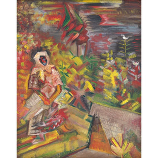 Femme paysanne - Arnold Peter Weisz-Kubínčan | Reproduction Tableau Décoration murale affiche copie