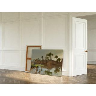 Femmes Fellahs au Bain - Jean-Léon Gérôme | Reproduction Tableau Décoration murale affiche copie