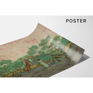 Femmes ramassant des olives - Vincent van Gogh | Reproduction Tableau Décoration murale affiche copie