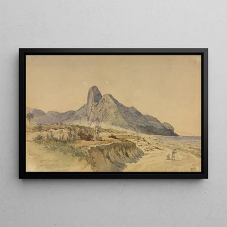 Ferdinand Keller - Die Berge Dois Irmaons am Meer.webp