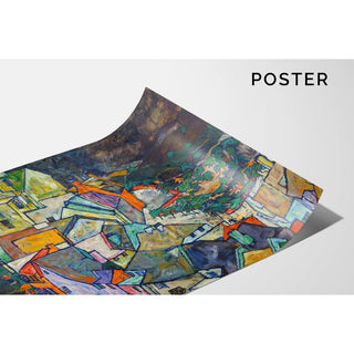 Fin de la ville ou esquisses de portrait de Heinrich Benesch - Egon Schiele | Reproduction Tableau Décoration murale affiche copie