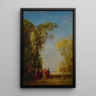 Flix Ziem - Intrieur dun jardin Venise.webp