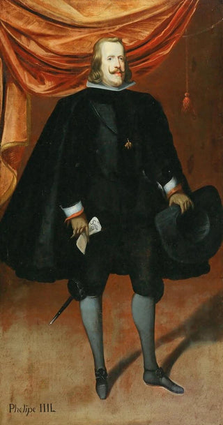 Follower of Diego Velzquez - Portrait of King Philip IV dressed in black and wearing the Order of the Golden Fleece.webp