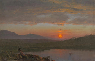 Frederic Edwin Church - Hudson Valley New York at Sunset.webp