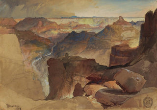 Frederic Edwin Church - View from Powells Plateau Grand Canyon Colorado.webp