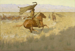 Frederic Remington - Change of Ownership The Stampede Horse Thieves.webp