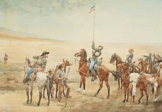 Frederic Remington - Signaling the Main Command.webp