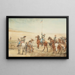 Frederic Remington - Signaling the Main Command.webp