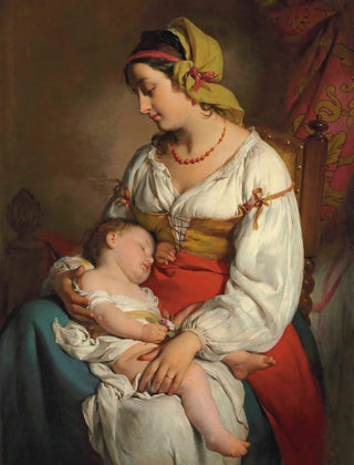 Friedrich von Amerling - Italienische Mutter mit Kind.webp