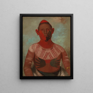 George Catlin - IOWy One of Black Hawks Principal Warriors.webp