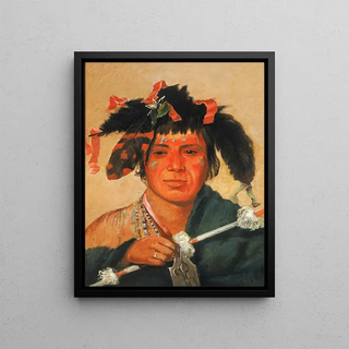 George Catlin - KoMnIKinOHaw Little Whale a Brave.webp