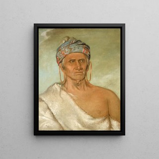 George Catlin - Laylwshekaw Goes Up the River an Aged Chief.webp