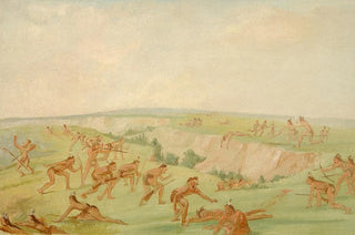 George Catlin - Mandan Attacking A Party Of Arikara.webp