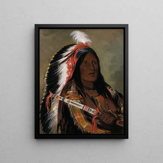 George Catlin - ThTckADaHir Steep Wind a Brave of The Bad Arrow Points Band.webp