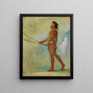 George Catlin - TulLockChshKo Drinks The Juice of The Stone In BallPlayers Dress.webp