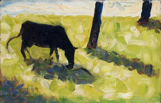 Georges Seurat - Black Cow in a Meadow.webp