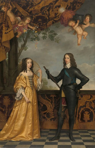 Gerard van Honthorst - Portrait of Willem II 16261650 Prince of Orange and his Wife Mary Stuart 16311660.webp