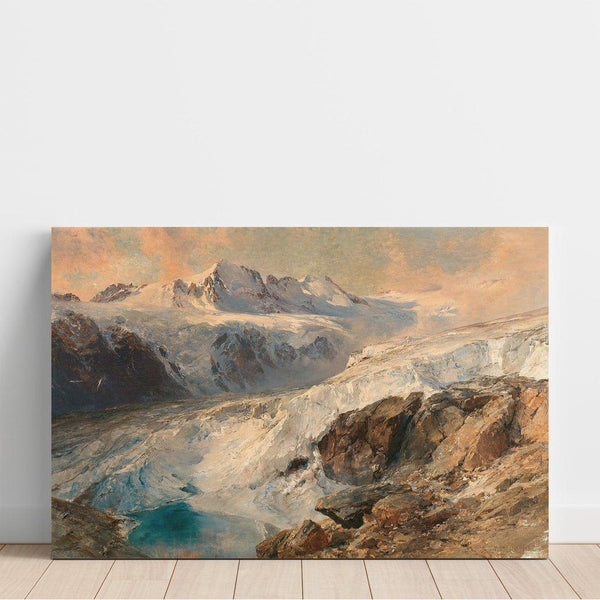 Reproducción del cuadro Glacier de Grand Croux, Cogne - Edward Theodore Compton