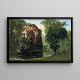 Gustave Courbet - Bords De La Loue Avec Rochers Gauche.webp