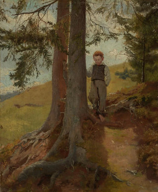 Hans Thoma - Bauernjunge am Waldrand.webp