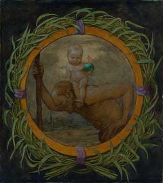 Hans Thoma - Der Heilige Christophorus im Schilfkranz.webp