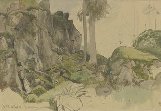 Hans Thoma - Rocks near St Blasius Black Forest.webp