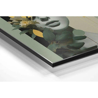 Harmonie en Jaune et Vert | Collage | Reproduction Tableau Décoration murale affiche copie