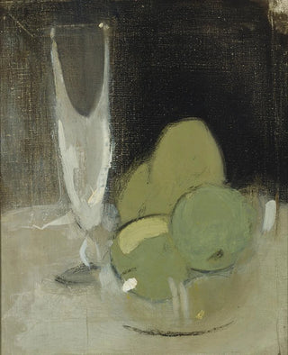 Helene Schjerfbeck - Green Apples And Champagne Glass.webp