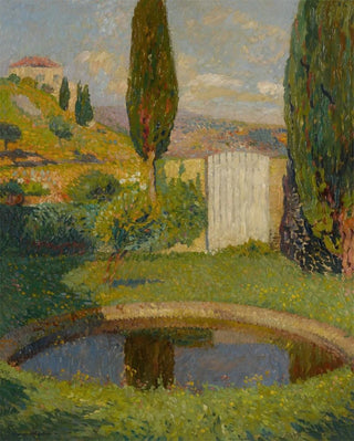 Henri Martin - Bassin ouest du Parc de Marquayrol avec vue sur latelier dHenri Martin.webp