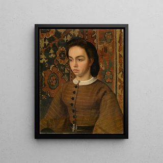 Henri de Braekeleer - Hlne De Braekeleer the Painters Sister.webp