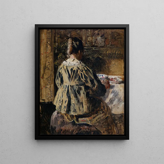 Henri de Braekeleer - The Meal or Woman Seen from the Back.webp