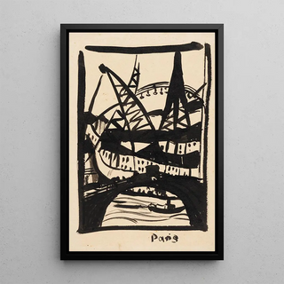 Hermann Stenner - Paris Eiffelturm mit Seinebrcke.webp