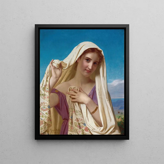 Hugues Merle - Young Girl In A Veil.webp