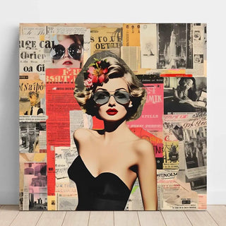 Icône Rétro | Collage artistique