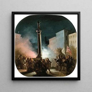 Ippolito Caffi - Piazza Colonna Rome.webp