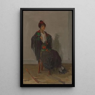 Isaac Israls - Seated lady in a Spanish dress.webp