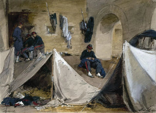 Isidore Pils - Campement de mobiles bretons sous le viaduc dAuteuil en 1870.webp