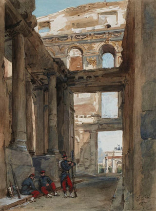 Isidore Pils - Ruines des Tuileries 7 juillet 1871.webp